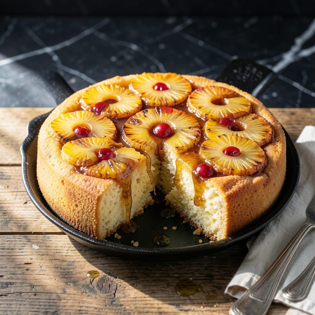 Pineapple Upside Down Cake Recipe: Caramelized Topping with Moist Vanilla Layers Pineapple Upside Down Cake Recipe: Caramelized Topping with Moist Vanilla Layers