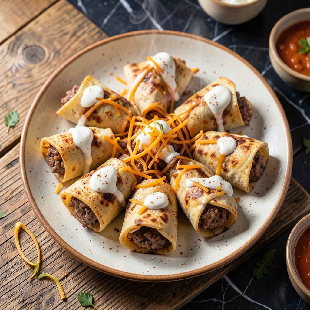 Taco John's Mexi Rolls Recipe: Crispy Tortilla Pinwheels With Seasoned Beef