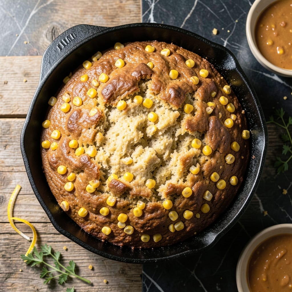 Cornbread Recipe With Corn: Double-Corn Crumb With Sweet Kernel Burst Cornbread Recipe With Corn: Double-Corn Crumb With Sweet Kernel Burst