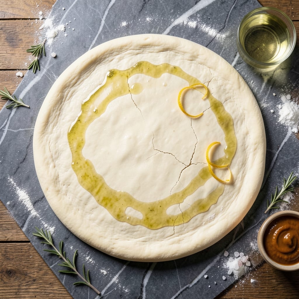 Pizza Dough Recipe Food: Chewy Crust With Airy Bubble Topping Pizza Dough Recipe Food: Chewy Crust With Airy Bubble Topping
