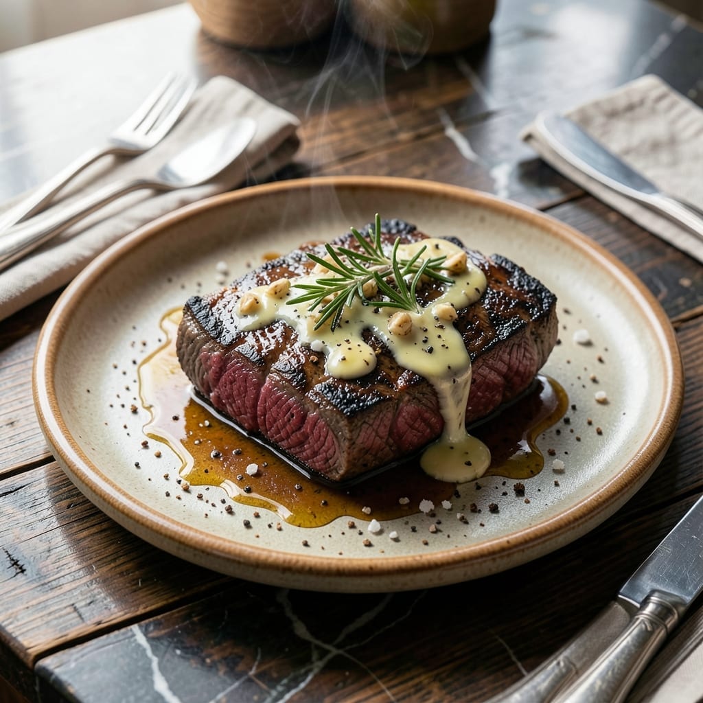 NY Strip Steak Recipe Oven: Juicy Medium-Rare With Herb Butter NY Strip Steak Recipe Oven: Juicy Medium-Rare With Herb Butter