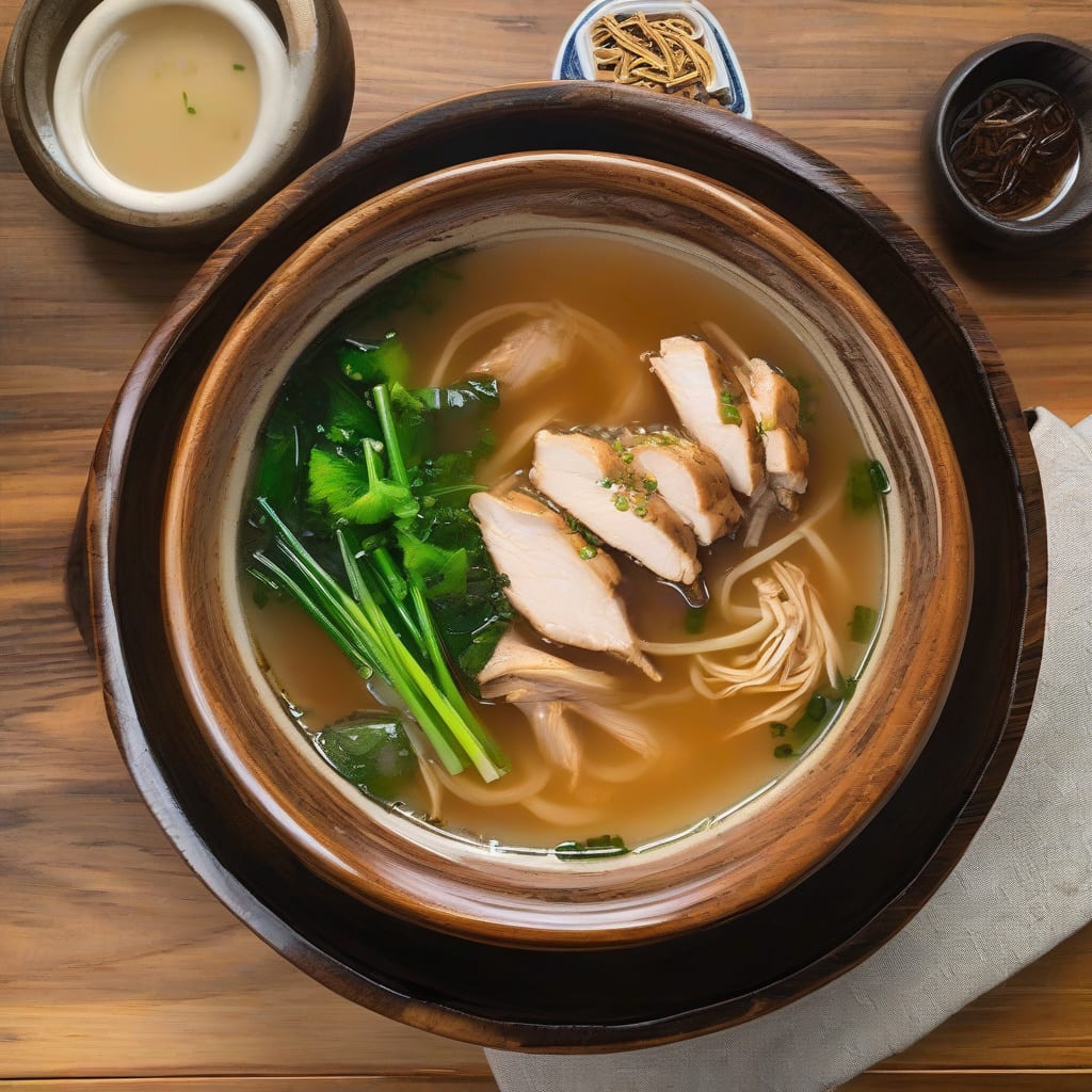 Din Tai Fung Chicken Soup Recipe: Authentic Comfort in a Bowl illustration with key details