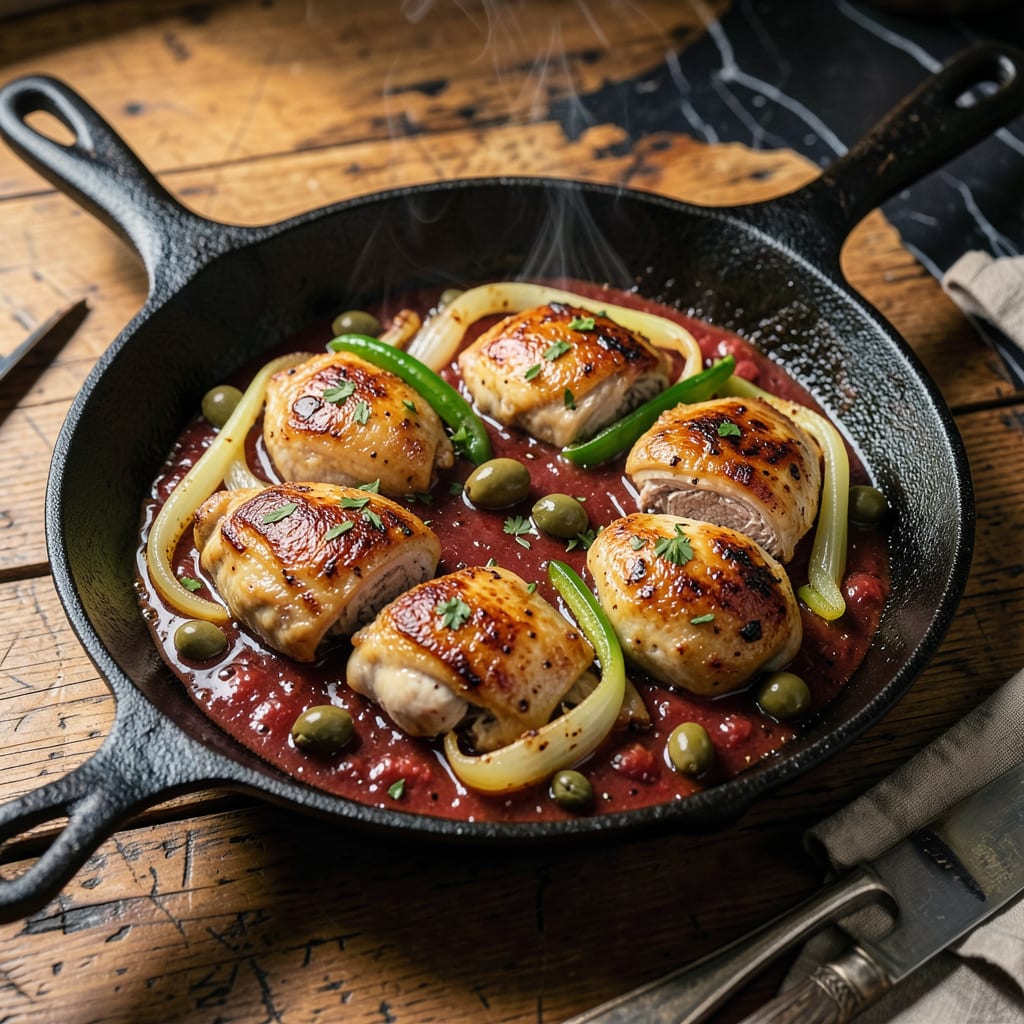 Dooky Chase's Chicken Cacciatore Recipe: Creole Inspired Comfort in One Pan detailed visual guide