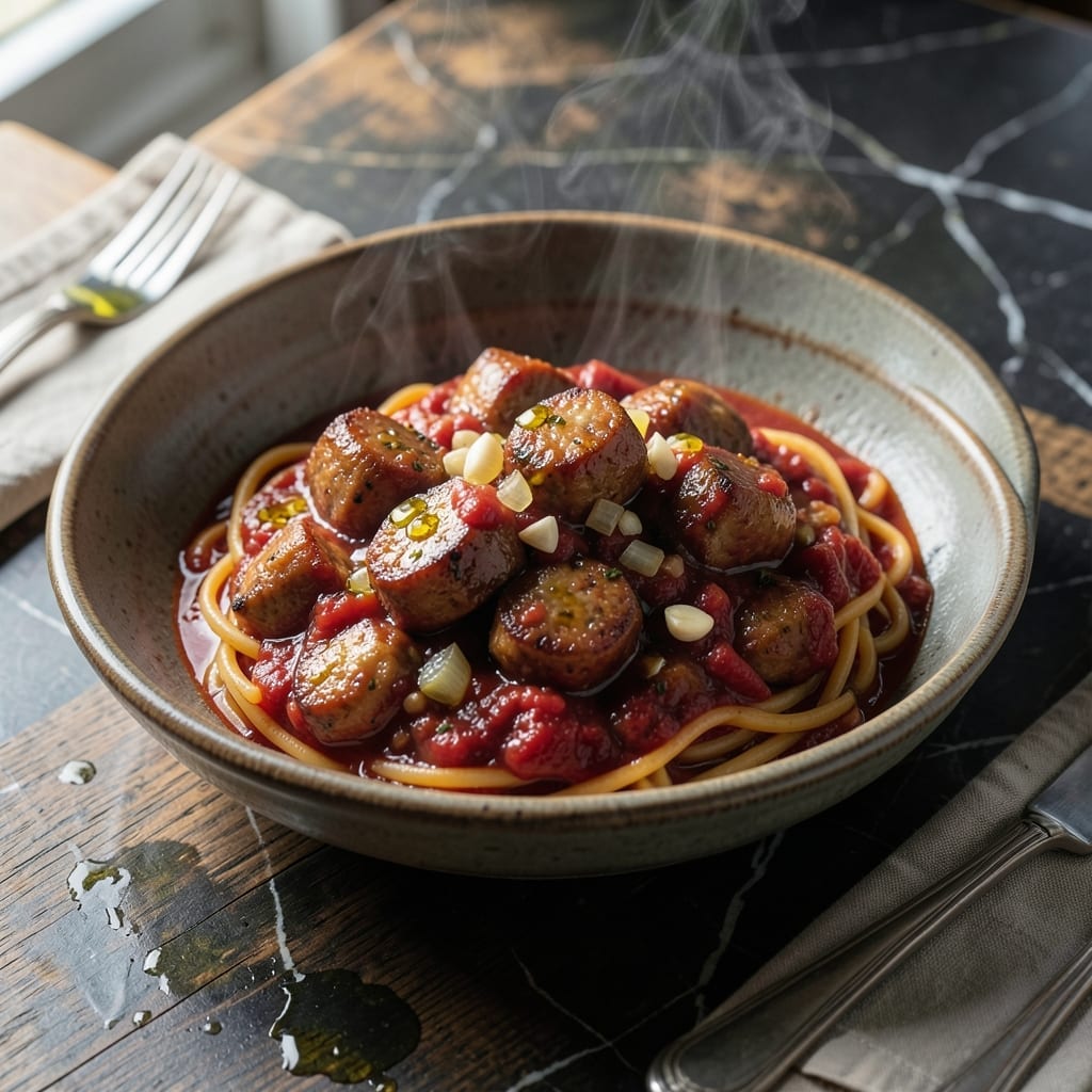 Italian Sausage Spaghetti Sauce Recipe: Rich Tomato Base with Herbal Depth