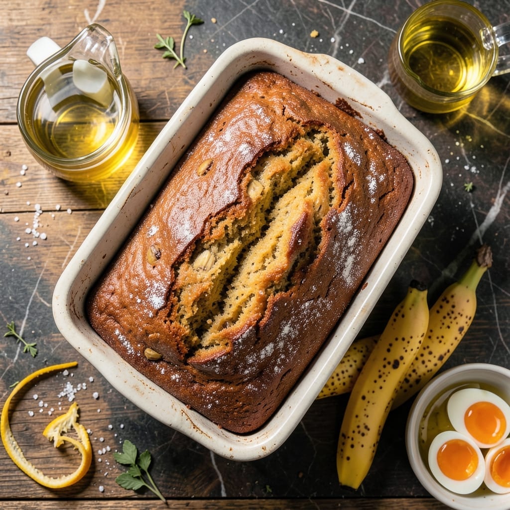 Banana Bread Recipe With Oil: Ultra Moist Loaf in One Bowl Banana Bread Recipe With Oil: Ultra Moist Loaf in One Bowl
