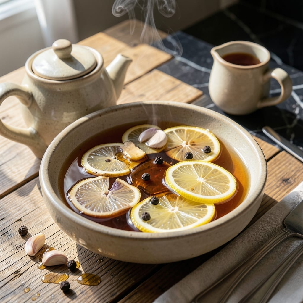 Lemon Ginger and Garlic Tea Recipe: Immunity-Boosting Warmth in Minutes