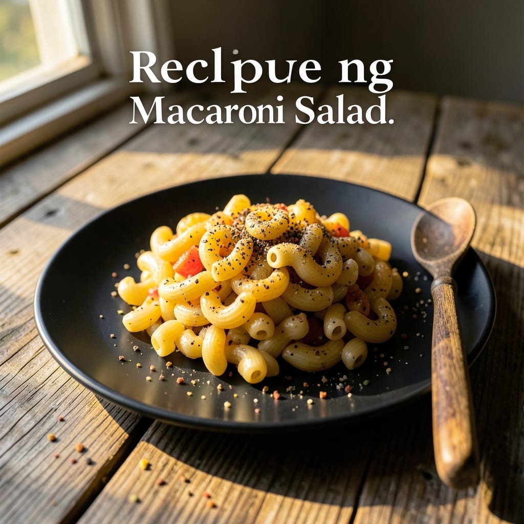 Macaroni Salad Recipe Tagalog: Filipino-Style Creamy Picnic Delight