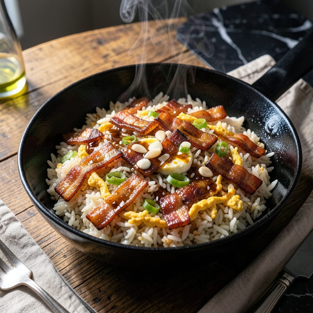 Recipe For Bacon Fried Rice: Savory Wok-Tossed Goodness