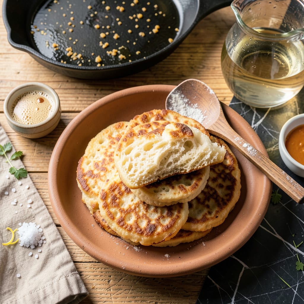 Visual representation of Easy Fry Bread Recipe Without Baking Powder: Fluffy Golden Rounds in Minutes