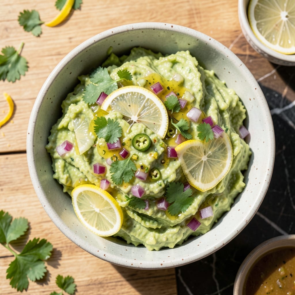 Comprehensive Easy Guacamole Recipe With Lemon: Zesty Citrus Twist in Minutes visual reference