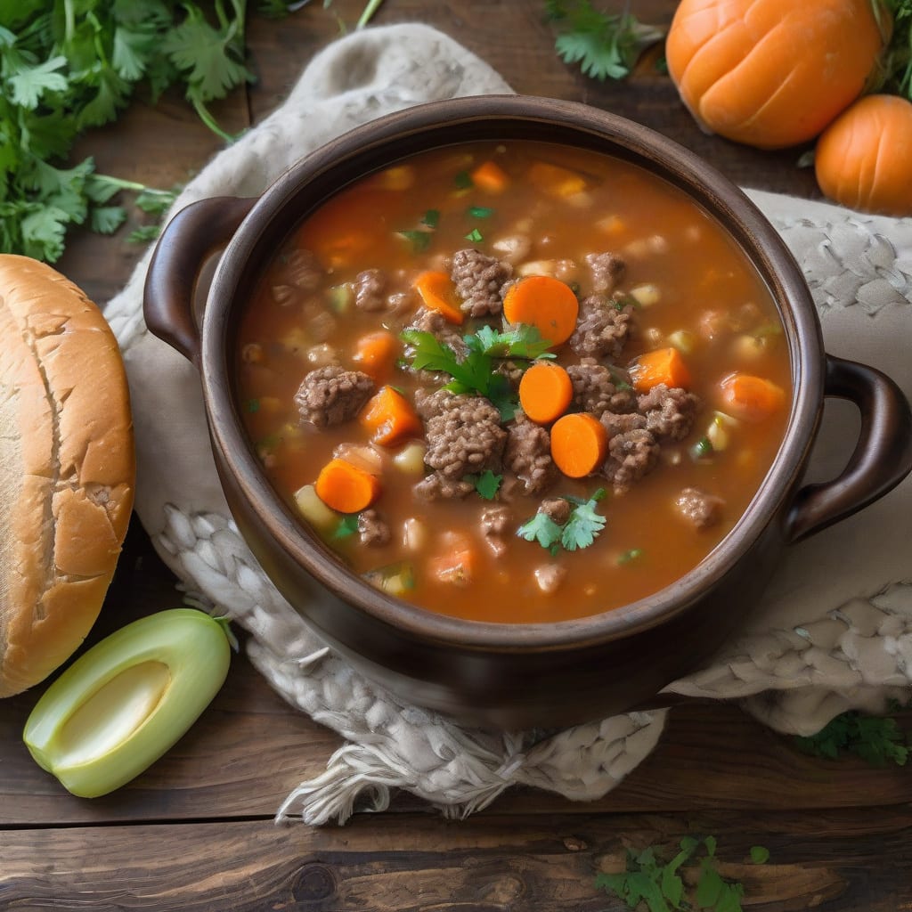 Complete Easy Hamburger Soup Recipe: Hearty Comfort in a Bowl overview image