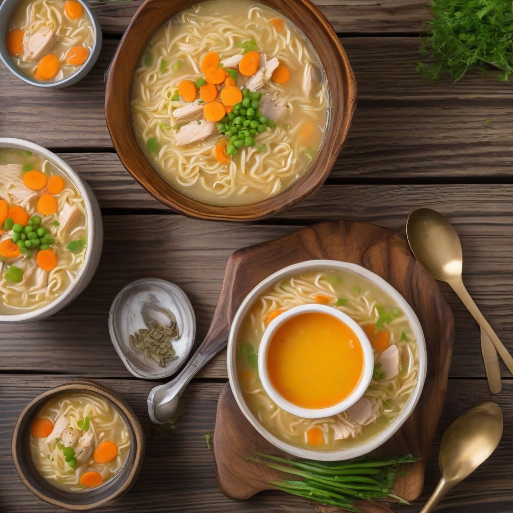Visual representation of Eat'n Park Chicken Noodle Soup Recipe: Comforting Bowl of Home Style Goodness