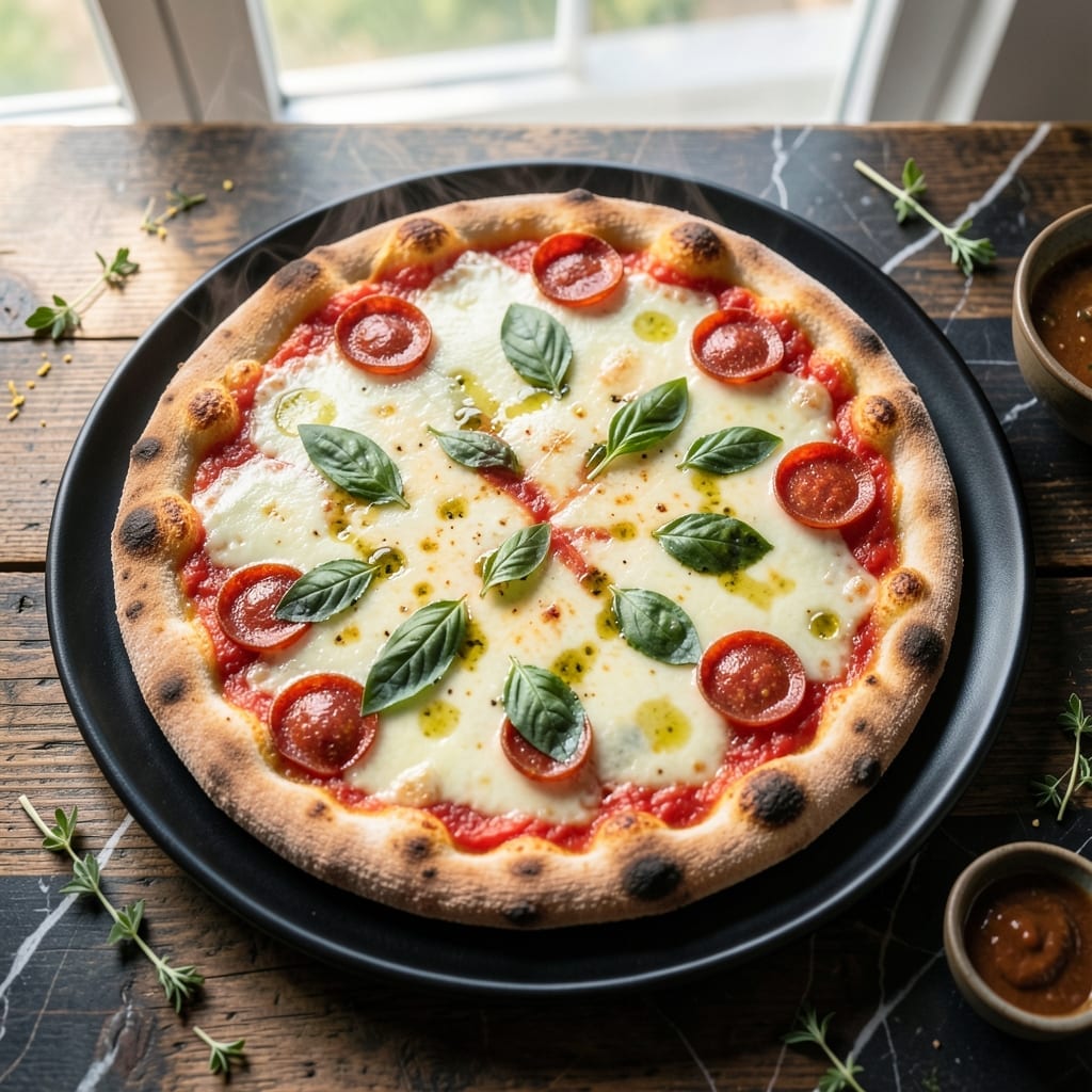 Recipe Thin Crust Pizza: Crispy Base With Gourmet Toppings