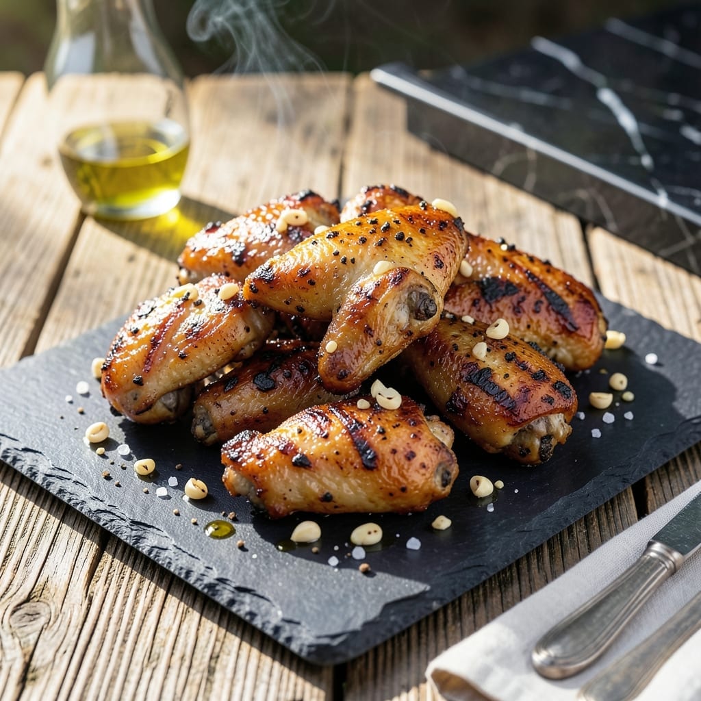 Chicken Wings Recipe Grilled: Smoky Char With Garlic Butter Baste Chicken Wings Recipe Grilled: Smoky Char With Garlic Butter Baste