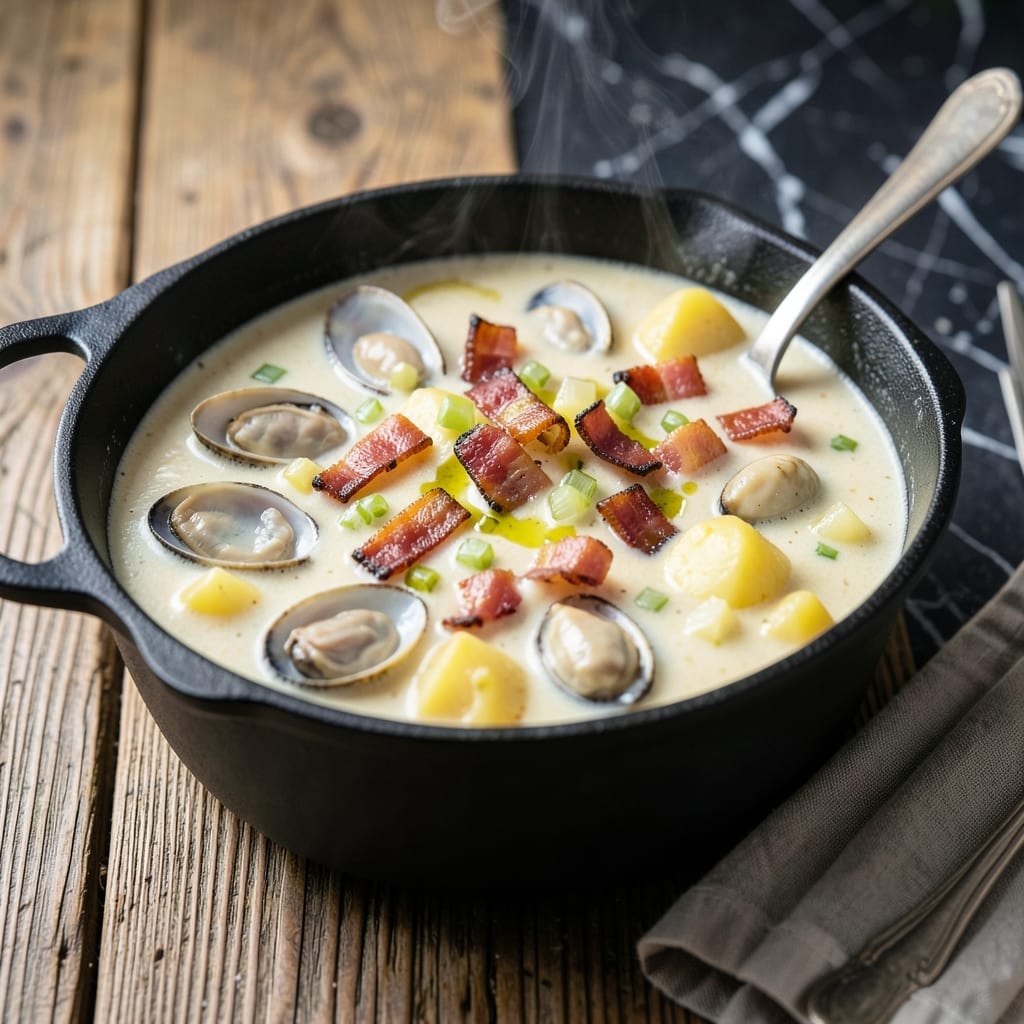 Tony's Clam Chowder Recipe: New England-Style Creamy Delight Tony's Clam Chowder Recipe: New England-Style Creamy Delight