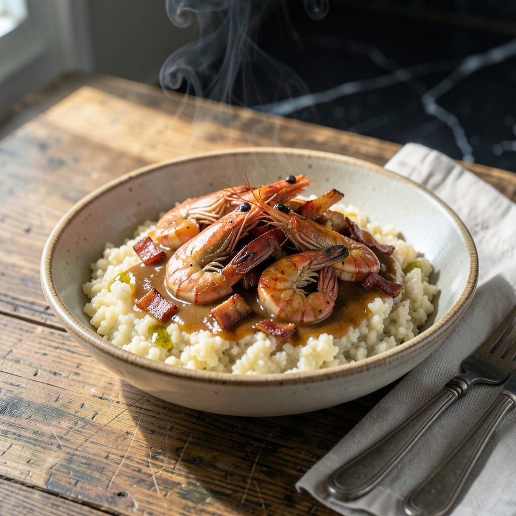 Red Bone Alley Shrimp and Grits Recipe: Smoky Creole Flavor with Creamy Stone-Ground Grits