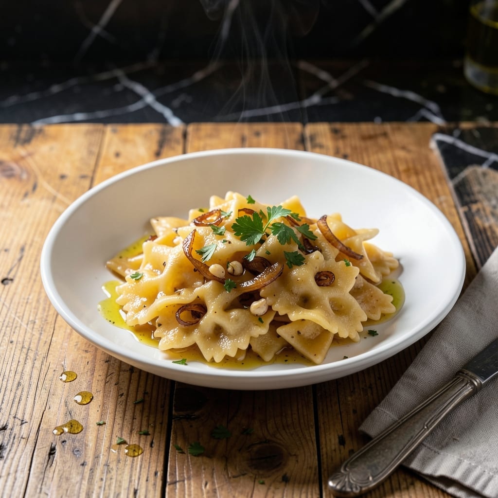 Farfalline Recipe: Bowtie Pasta With Light Sauce Cling Farfalline Recipe: Bowtie Pasta With Light Sauce Cling