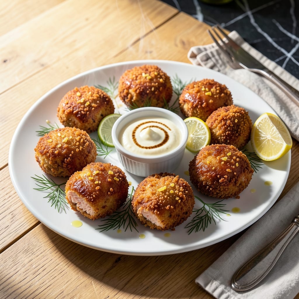 Air Fryer Salmon Croquettes Recipe: Crisp Golden Bites With Flaky Centers Air Fryer Salmon Croquettes Recipe: Crisp Golden Bites With Flaky Centers