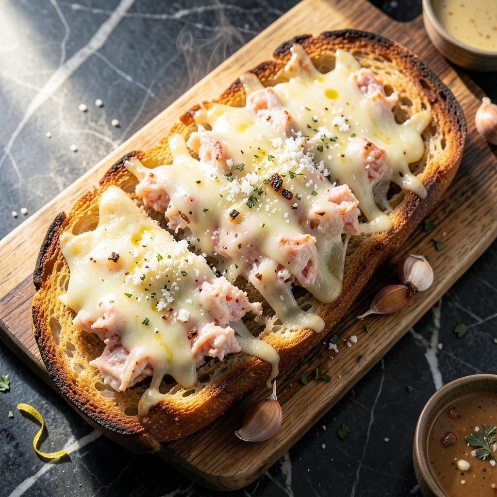 Cheesy Crab Garlic Bread Recipe: Buttery Layers With Seafood Richness