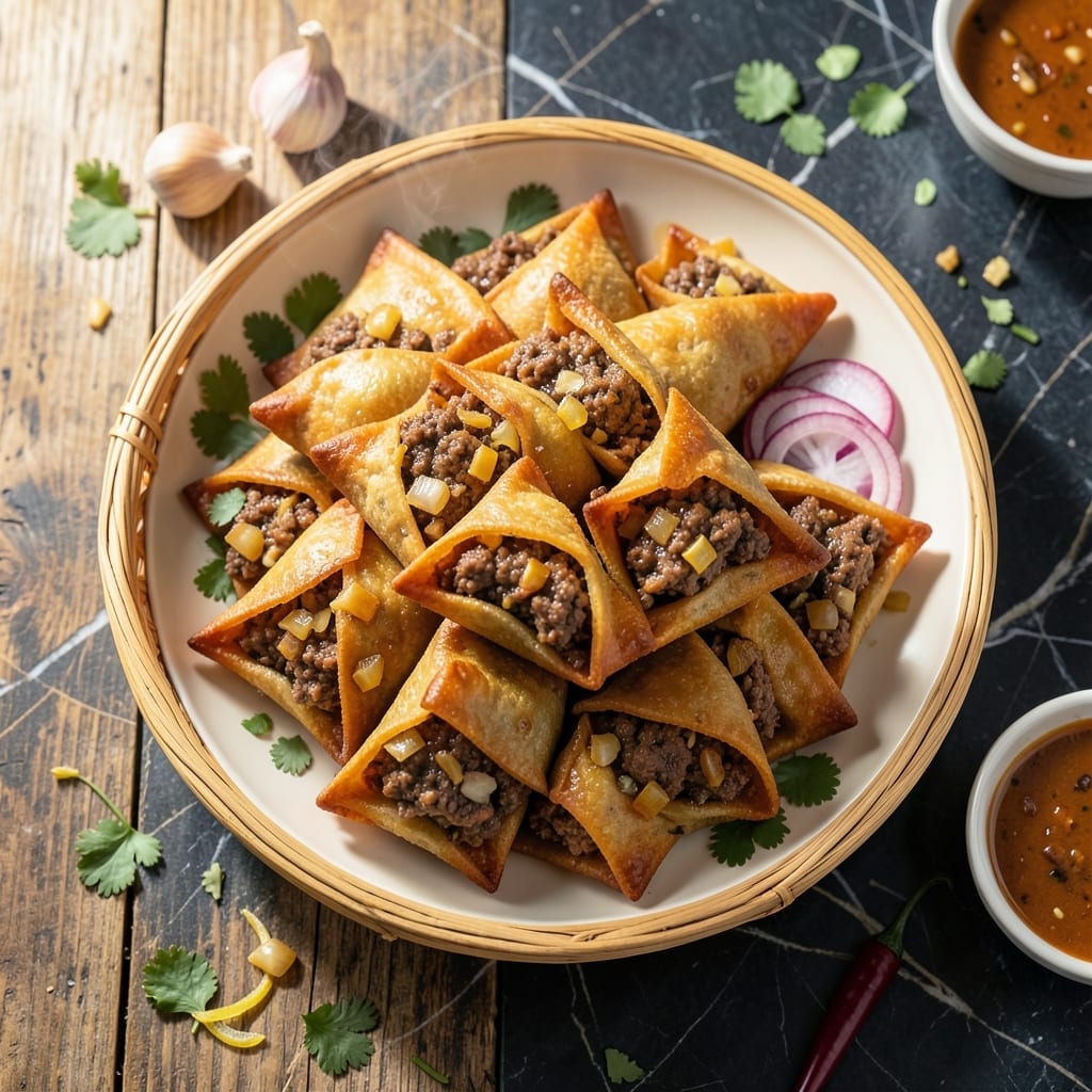 Samosa Recipe Beef: Spiced Filling in Flaky Pastry Samosa Recipe Beef: Spiced Filling in Flaky Pastry