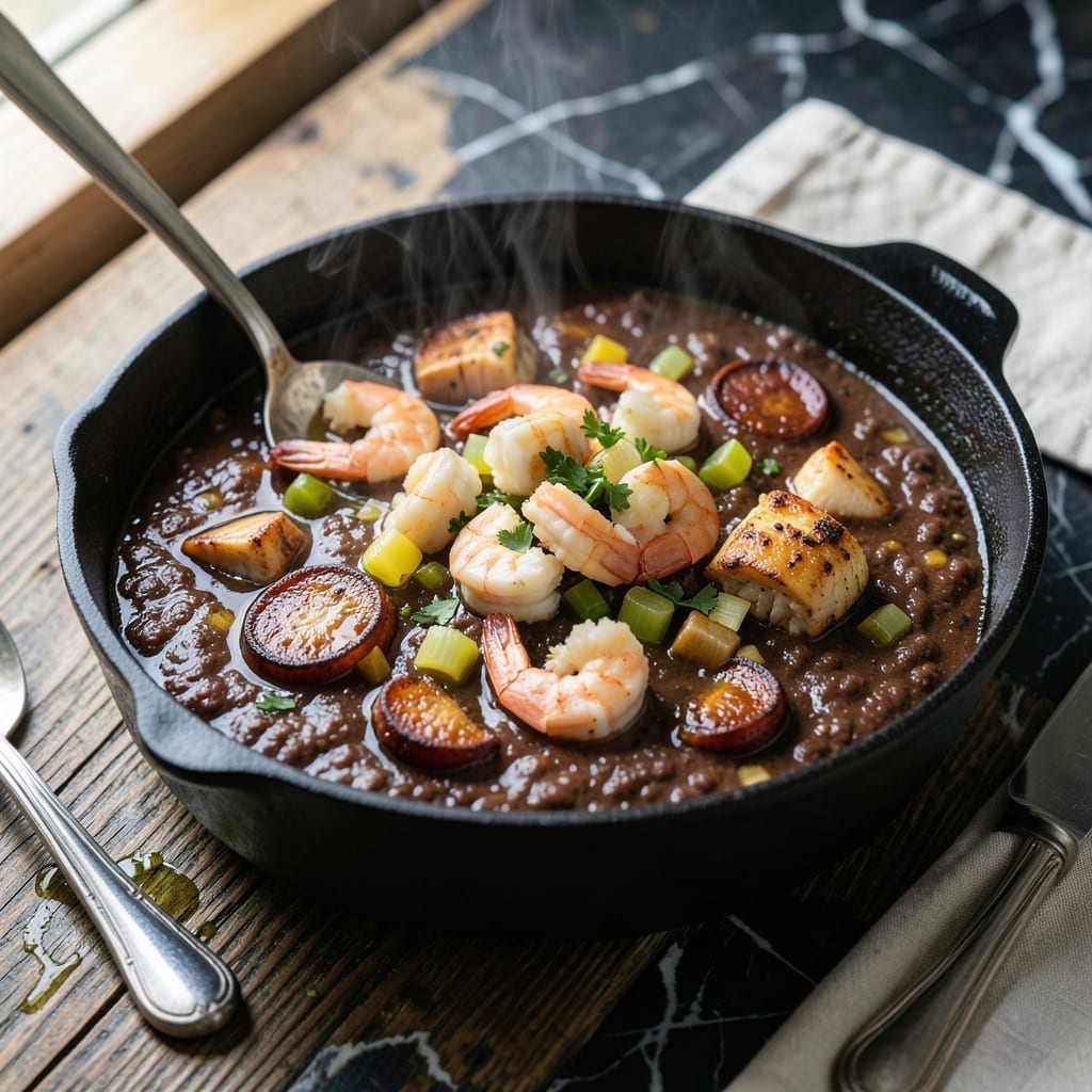 New Orleans School Of Cooking Gumbo Recipe: Authentic Roux with Andouille Sausage New Orleans School Of Cooking Gumbo Recipe: Authentic Roux with Andouille Sausage
