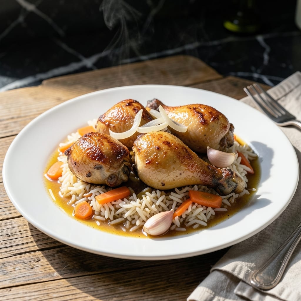 Boiled Chicken Legs and Rice Recipe: Sunday Dinner Simplicity in One Pot Boiled Chicken Legs and Rice Recipe: Sunday Dinner Simplicity in One Pot