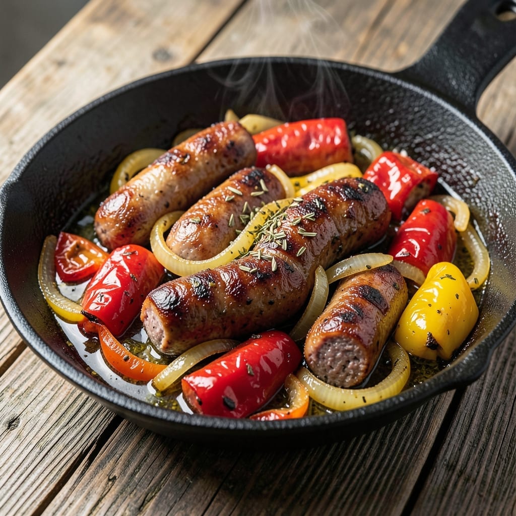 Italian Sausage, Peppers and Onions Recipe: One-Pan Rustic Supper Italian Sausage, Peppers and Onions Recipe: One-Pan Rustic Supper