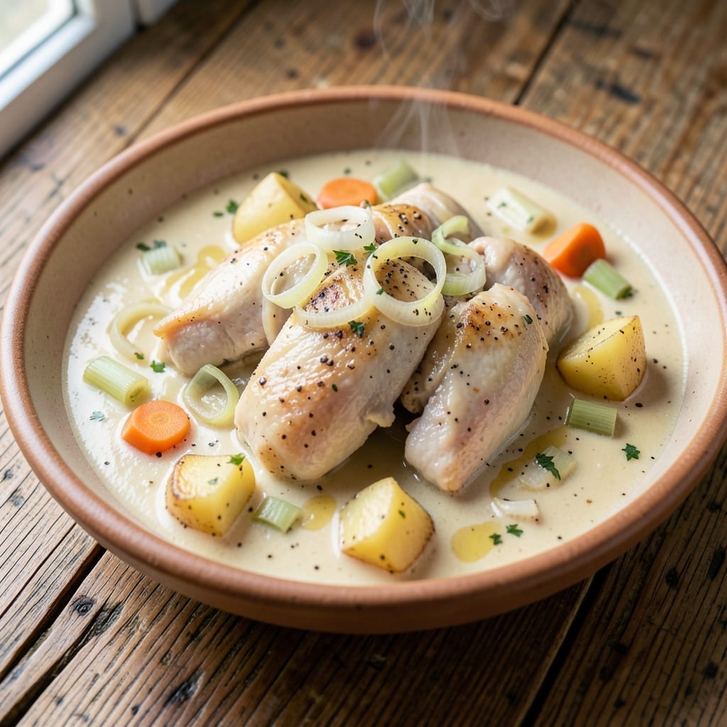 Belgian Chicken Recipe Waterzooi: Creamy Belgian Stew With Veggies Belgian Chicken Recipe Waterzooi: Creamy Belgian Stew With Veggies