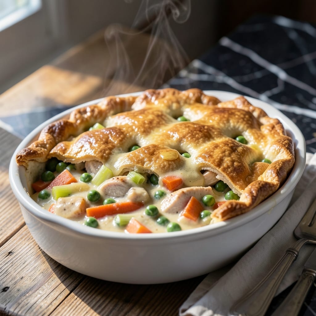 Ninja Foodi Chicken Pot Pie Recipe: Pressure-Cooked Comfort in a Crust Ninja Foodi Chicken Pot Pie Recipe: Pressure-Cooked Comfort in a Crust