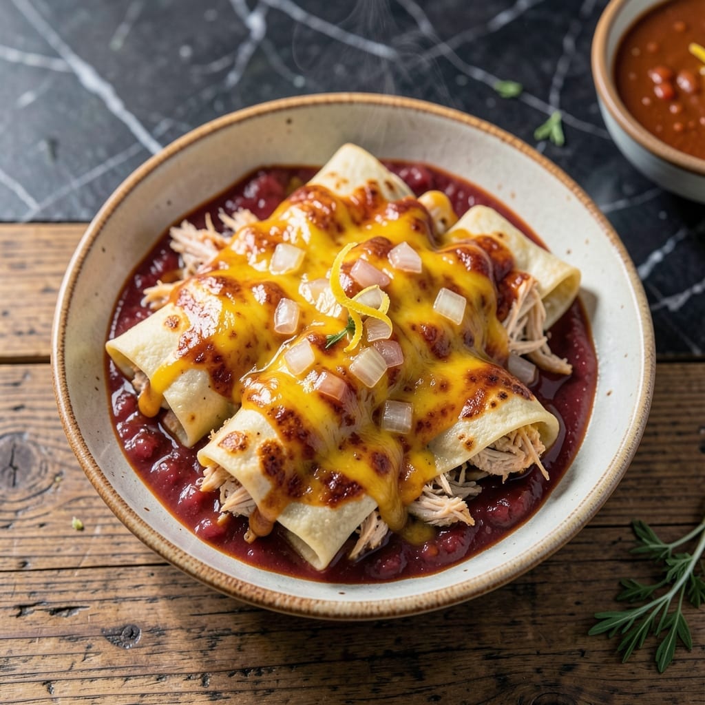 Taste of Home Chicken Enchilada Recipe: Cheesy Layers of Tex-Mex Flavor