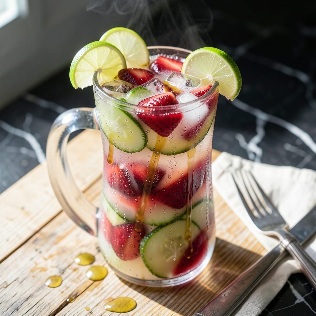 PF Chang's Strawberry Cucumber Limeade Recipe: Refreshing Asian-Inspired Sip PF Chang's Strawberry Cucumber Limeade Recipe: Refreshing Asian-Inspired Sip
