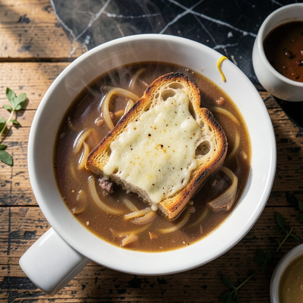 French Onion Soup Recipe No Wine: Rich Broth with Caramelized Depth