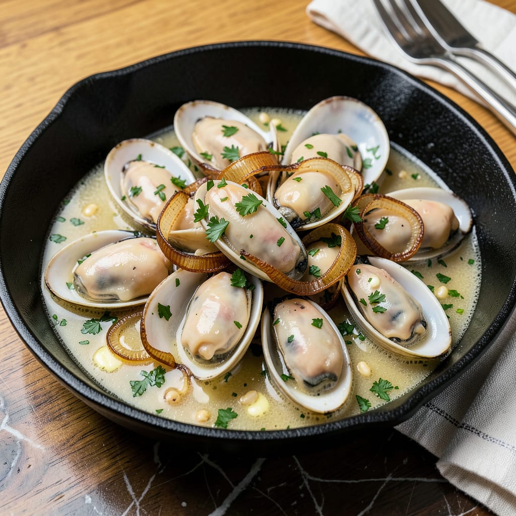 frozen mussels without shell recipe example with annotations