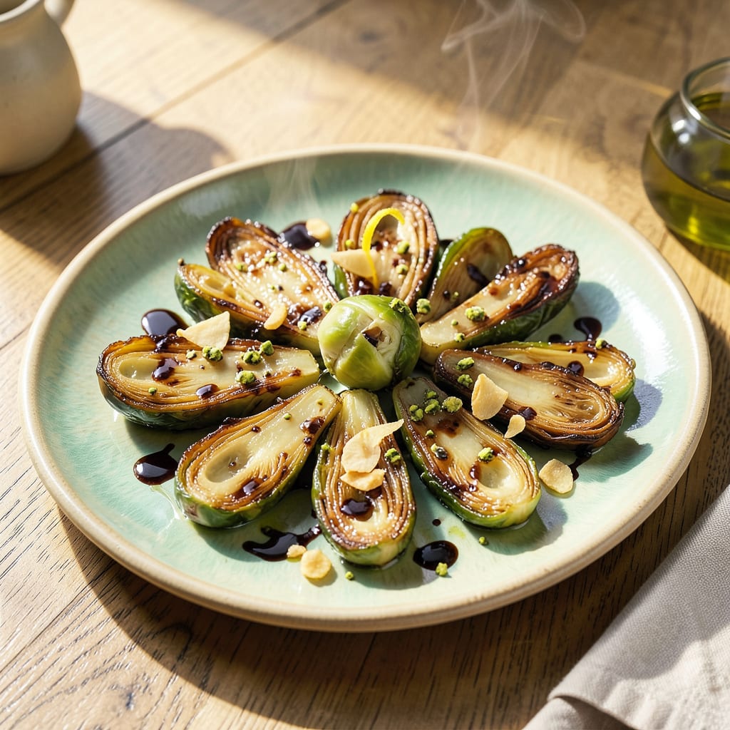 Glazed Brussels Sprouts Recipe: Sweet Savory Crisp in 20 Minutes example with annotations