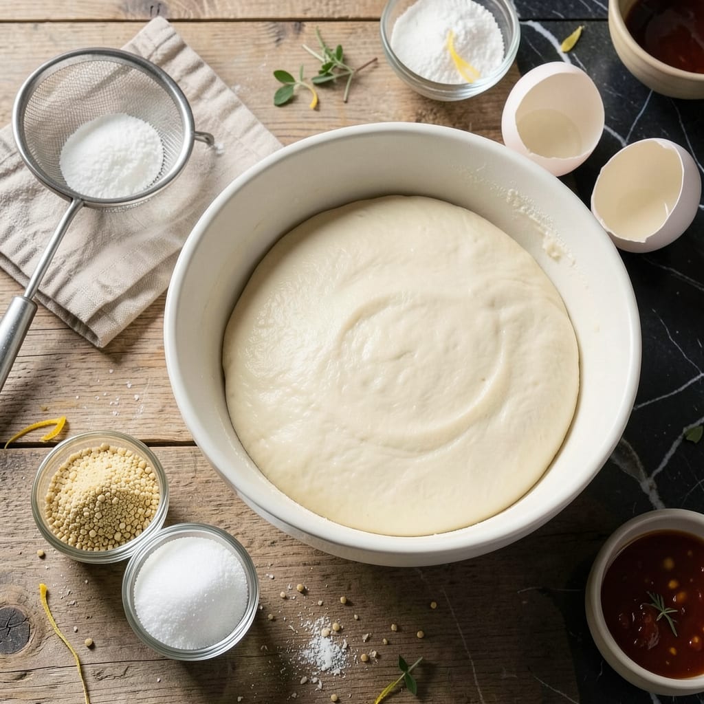 Gluten Free Pierogi Dough Recipe: Tender and Stretchable Every Time example with annotations