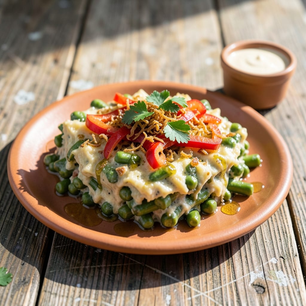 green bean casserole recipe without mushroom soup example with annotations