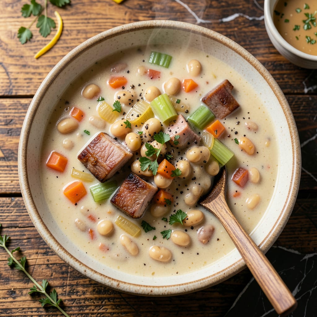 Complete Ham and Butter Bean Soup Recipe: Smoky Comfort in Every Spoonful overview image