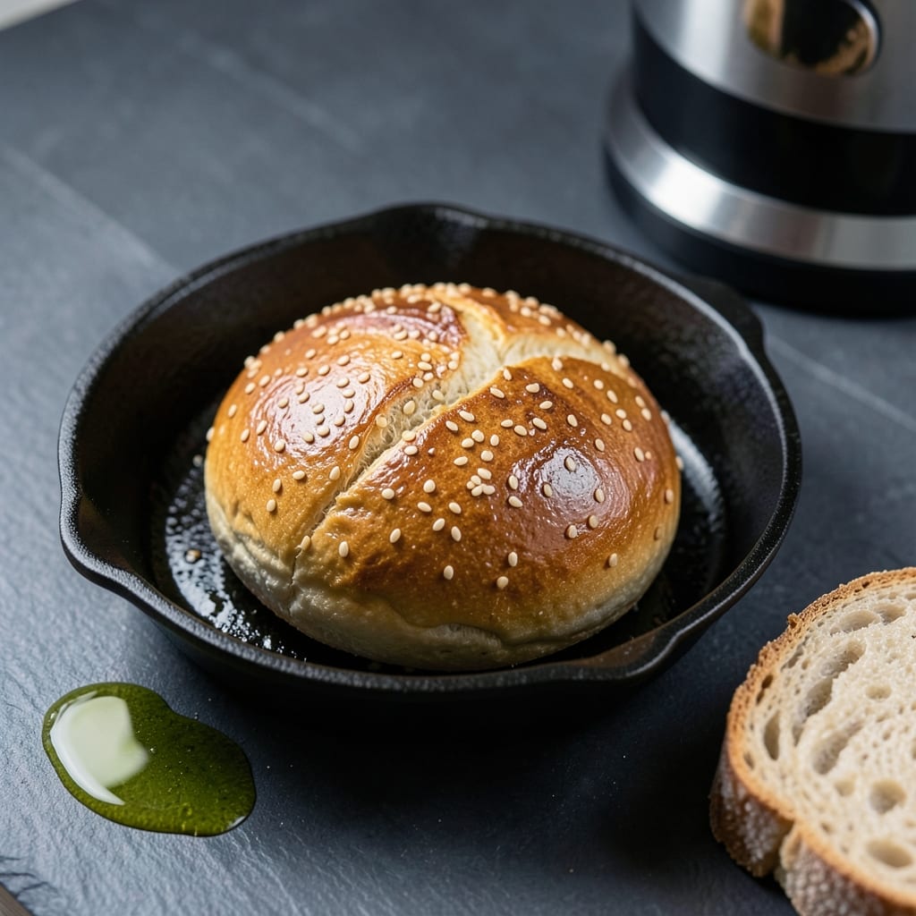 hamburger bun recipe bread machine illustration with key details
