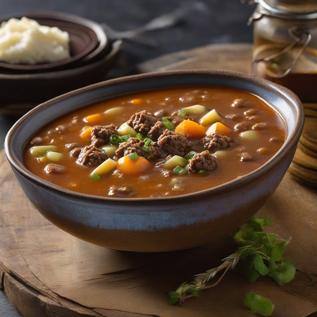 Comprehensive Hamburger Soup Recipe Best of Bridge: Hearty Comfort in a Bowl visual reference