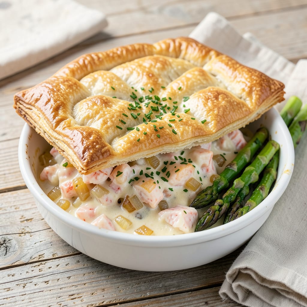 hilltop steakhouse lobster pie recipe illustration with key details