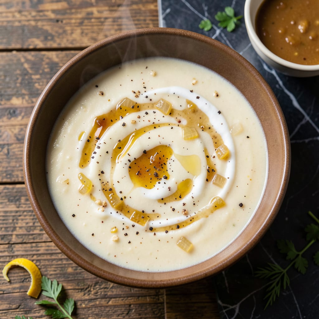 Idahoan Instant Potato Soup Recipe: Creamy Homestyle Bowl in Minutes example with annotations