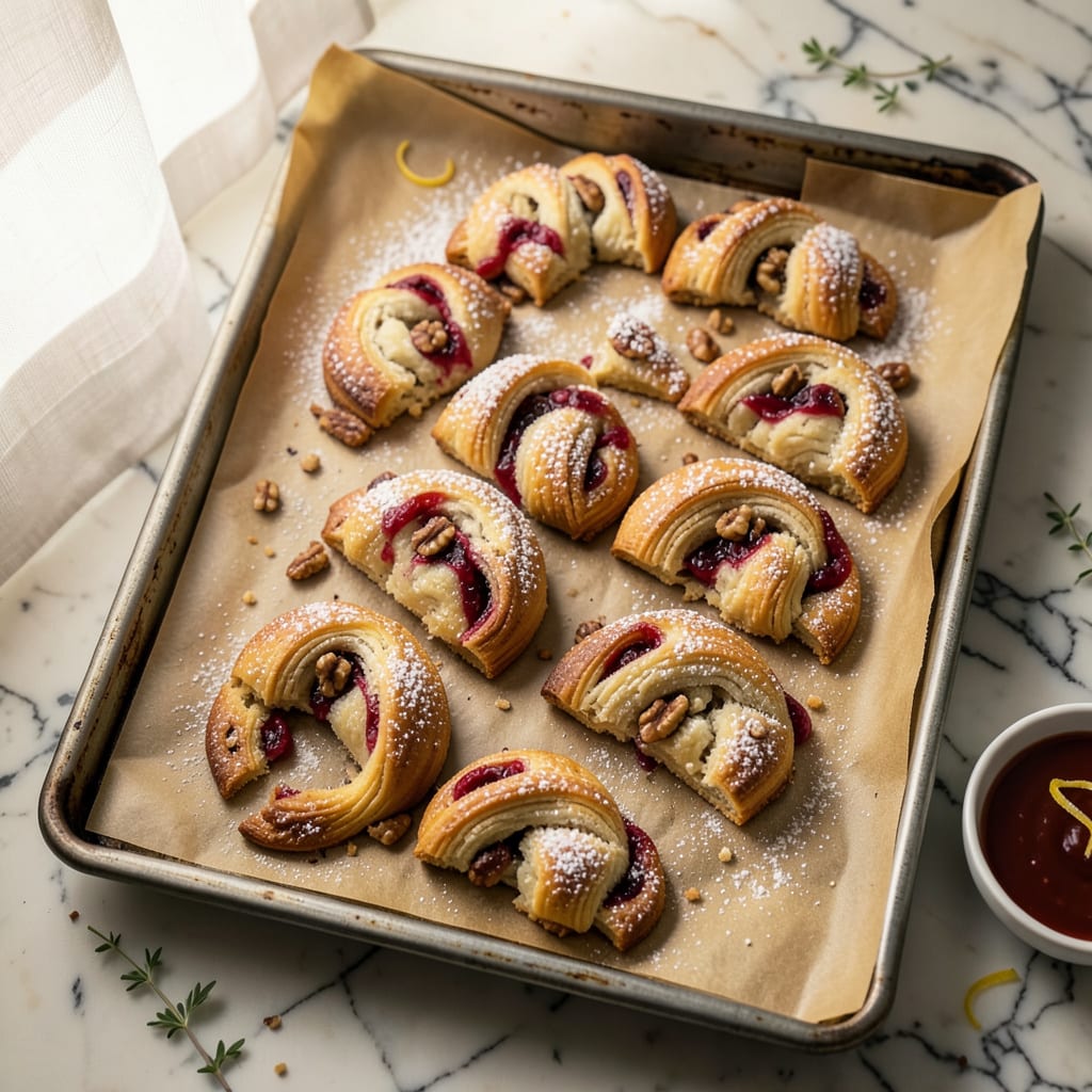 Visual representation of ina garten rugelach recipe