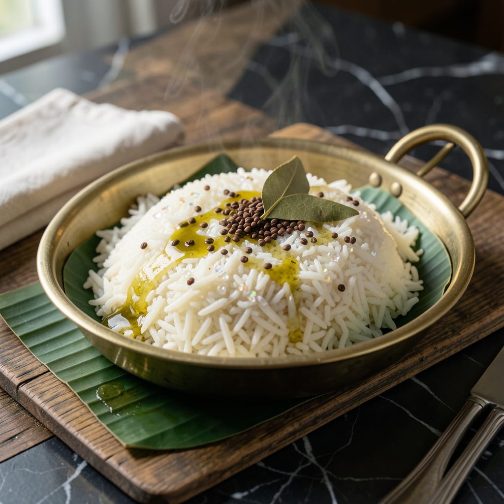 Complete Indian Steamed Rice Recipe: Pillowy Soft Grains in Minutes overview image