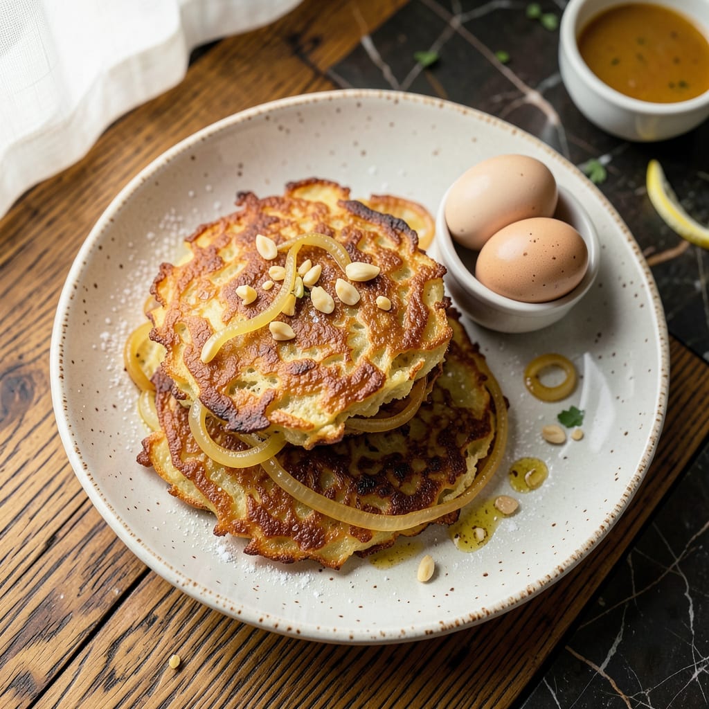 Instant Pot Potato Pancakes: Crispy Edges and Golden Centers in Minutes example with annotations
