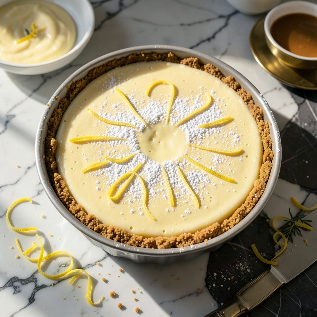 Visual representation of Jello Instant Lemon Pudding Cheesecake Recipe: Creamy No Bake Citrus Bliss
