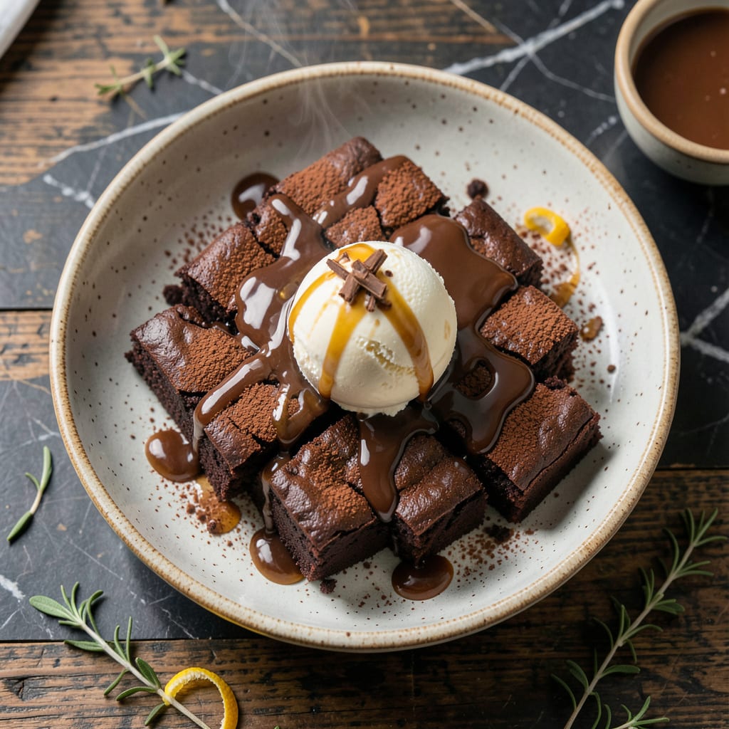 joanna gaines brownie recipe illustration with key details