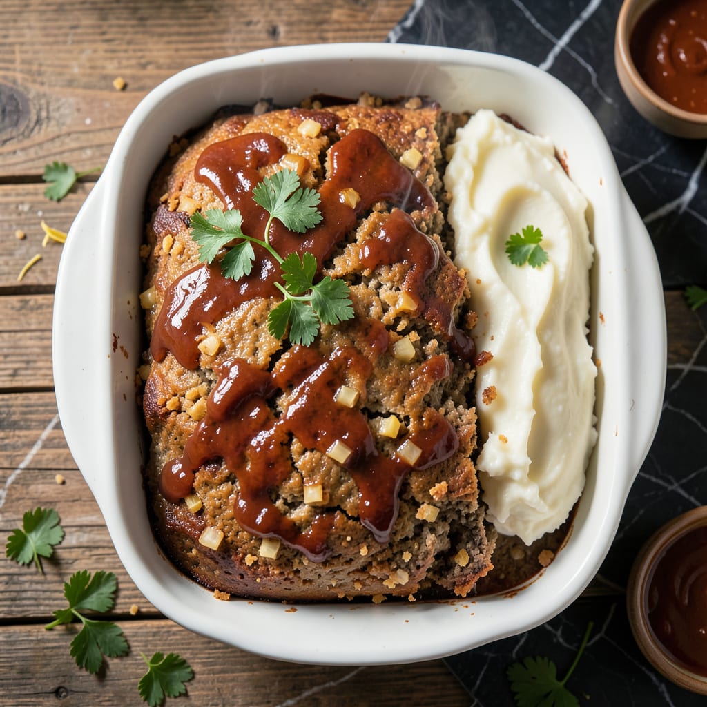 Visual representation of Joanna Gaines' Meatloaf Recipe: Homestyle Comfort With Glazed Top