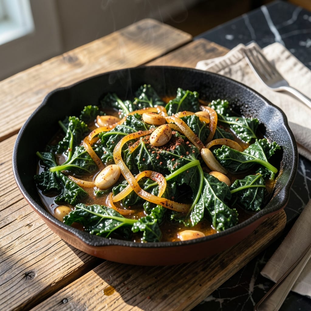 Comprehensive Kale Greens Recipe Southern: Slow Simmered With Smoky Ham Hocks visual reference