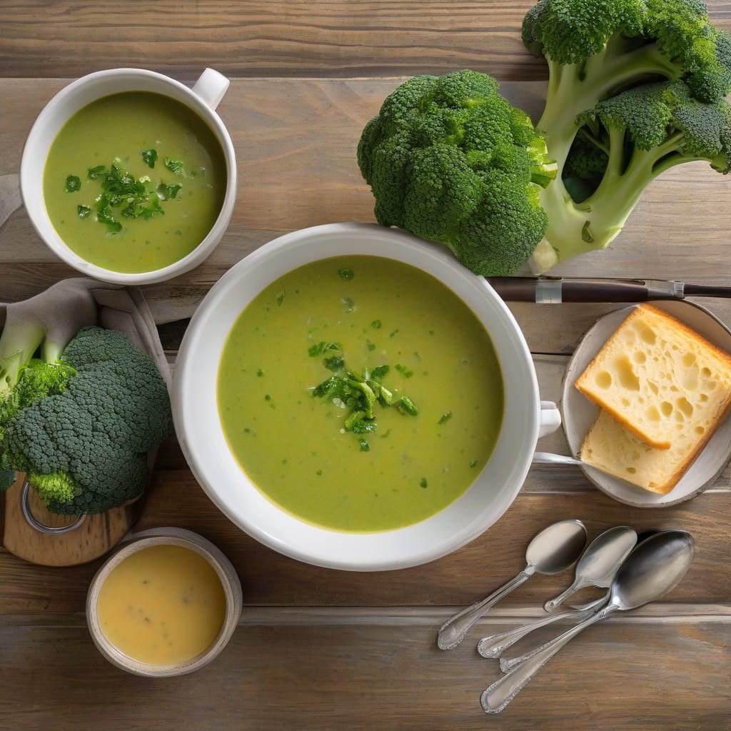 kneaders broccoli cheddar soup recipe example with annotations