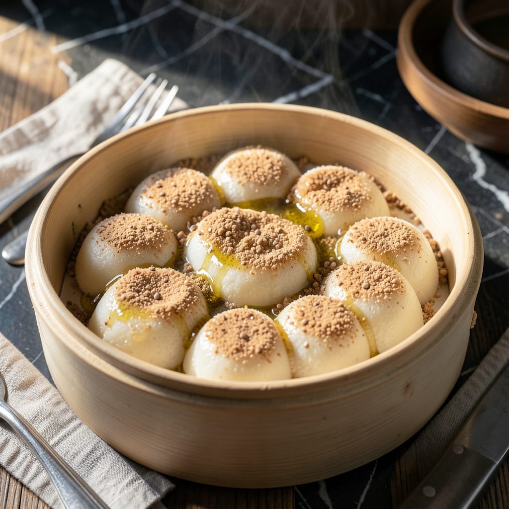 Complete Korean Steamed Rice Cake Recipe: Pillowy Soft With Sweet and Nutty Notes overview image